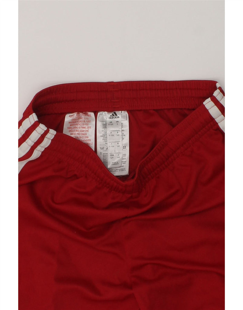 ADIDAS Boys Sport Shorts 9-10 Years Red Polyester | Vintage Adidas | Thrift | Second-Hand Adidas | Used Clothing | Messina Hembry 