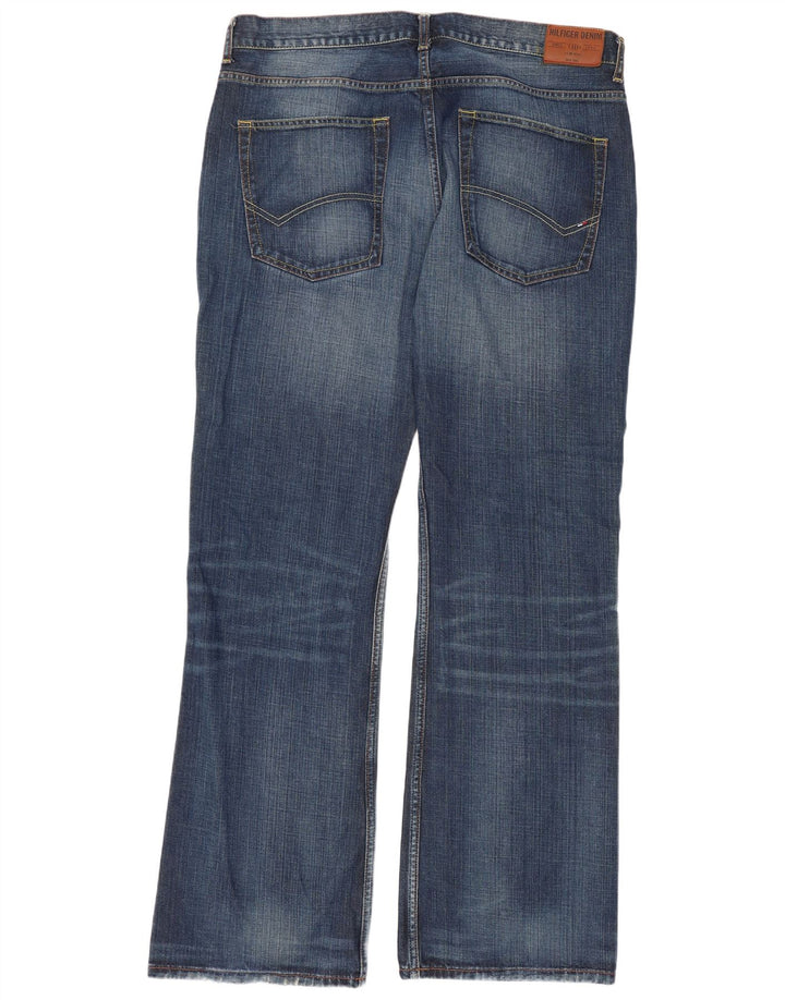 Tommy Hilfiger Mens Manhattan Bootcut Jeans W38 L34 Blue Cotton