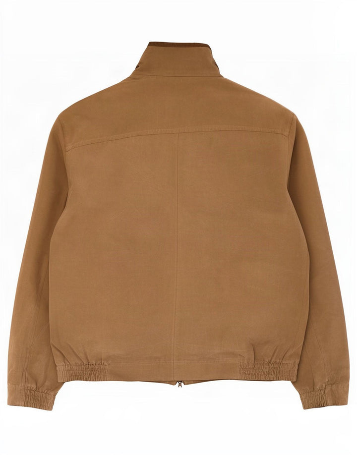 Marks & Spencer Mens Bomber Jacket UK 40 Large Beige Polyester