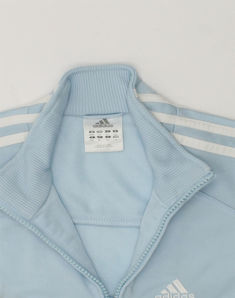 ADIDAS Boys Tracksuit Top Jacket 5-6 Years Small Blue Polyester | Vintage Adidas | Thrift | Second-Hand Adidas | Used Clothing | Messina Hembry 