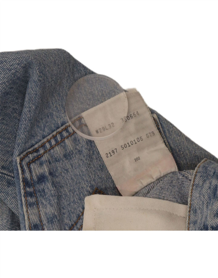 LEVI'S Womens Straight Jeans W29 L32 Blue Cotton