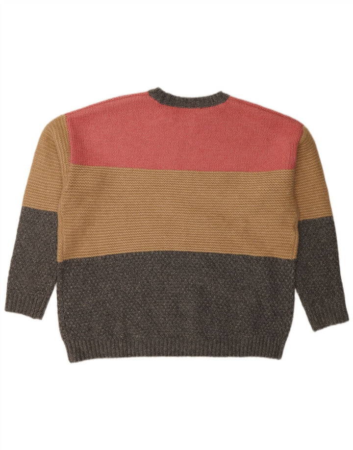 Marks & Spencer Womens Crew Neck Jumper Sweater UK 16 Large Multicoloured