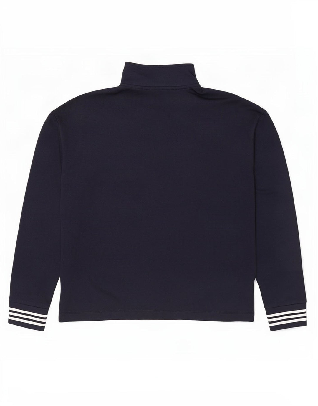 Nautica Mens Zip Neck Sweatshirt Jumper Medium Navy Blue Cotton
