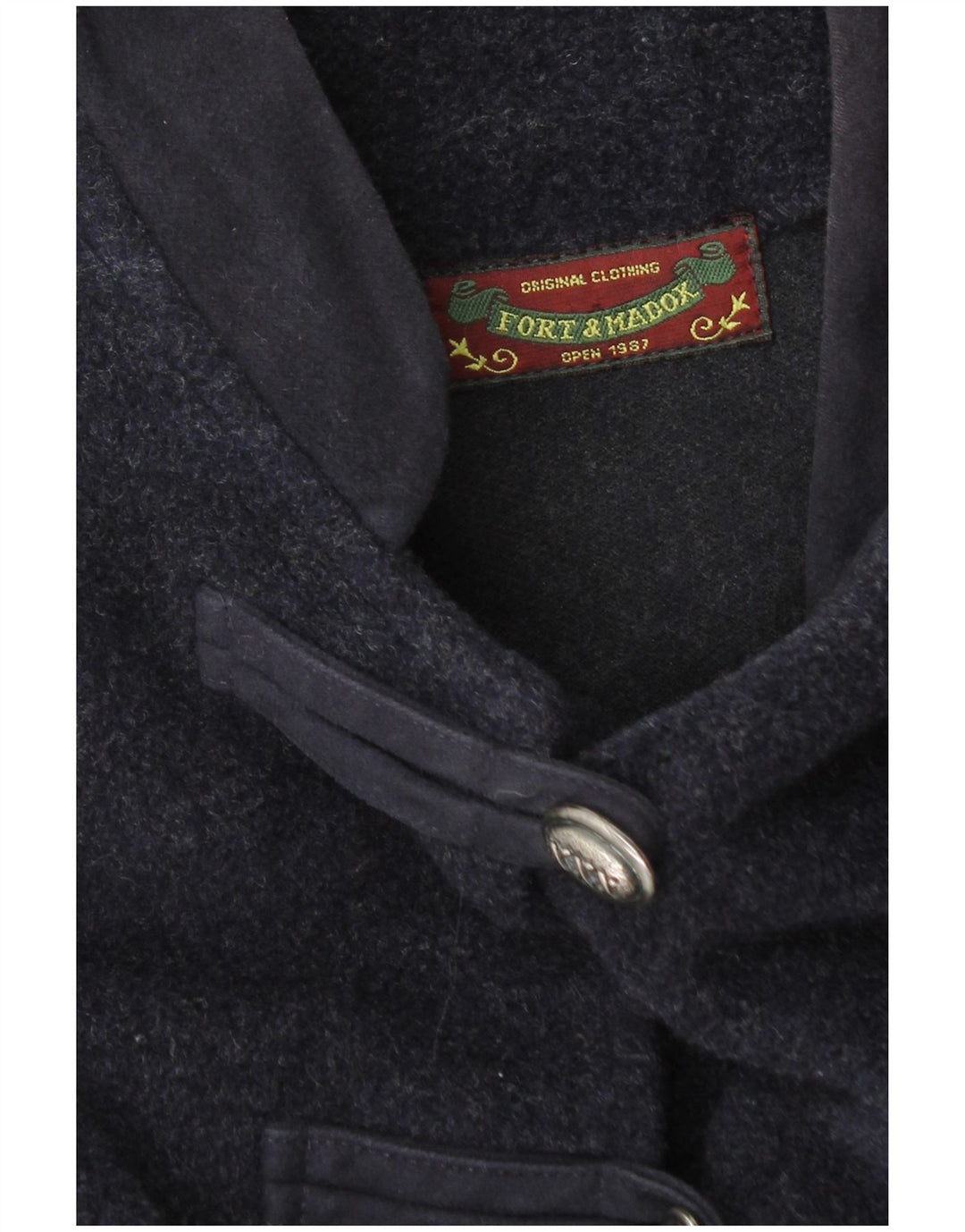 Fort & Madox Womens Poncho Coat UK 40 Large Navy Blue