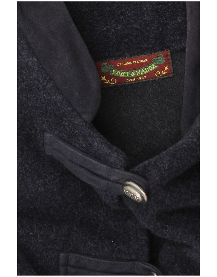 Fort & Madox Womens Poncho Coat UK 40 Large Navy Blue