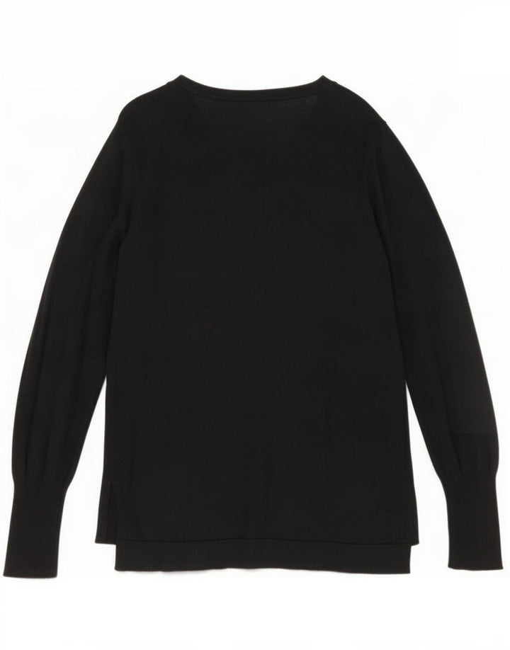 Mossimo Womens Cardigan Sweater UK 12 Medium Black Nylon