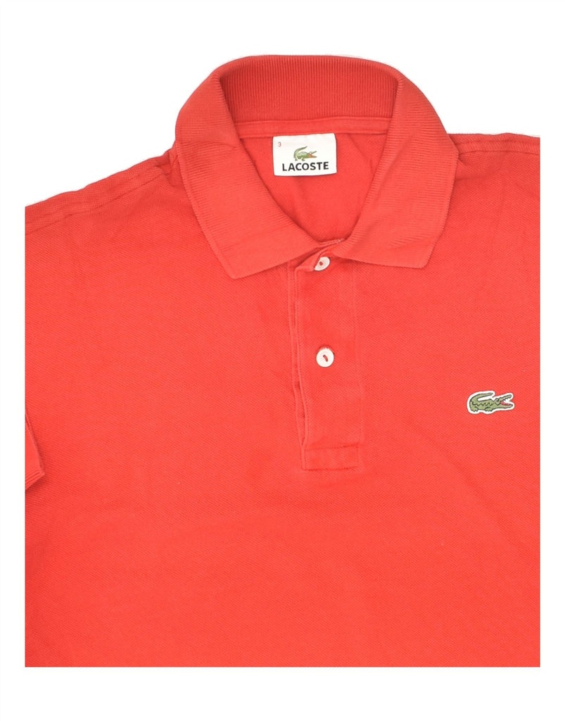 LACOSTE Mens Polo Shirt Size 3 Small Red Cotton Vintage Lacoste and Second-Hand Lacoste from Messina Hembry 