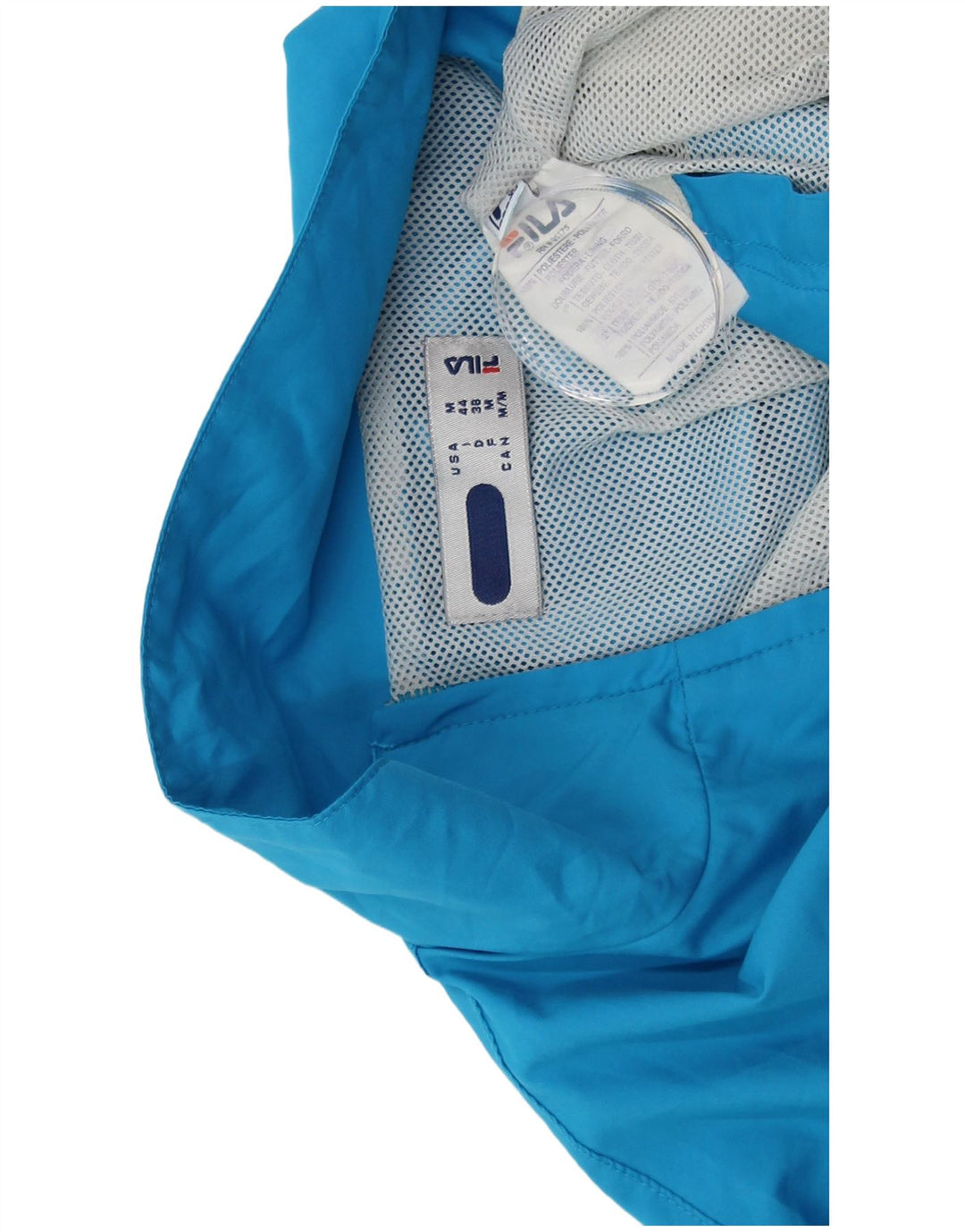 FILA Womens Tracksuit Top Jacket UK 14 Medium Blue Colourblock Polyester