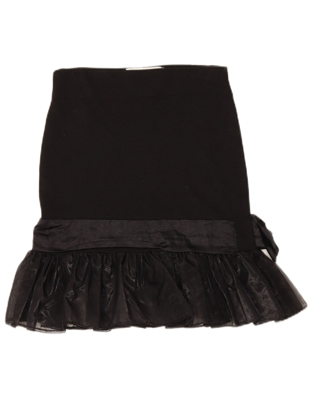 Vintage Womens Trumpet Skirt IT 44 Medium W28  Black Viscose