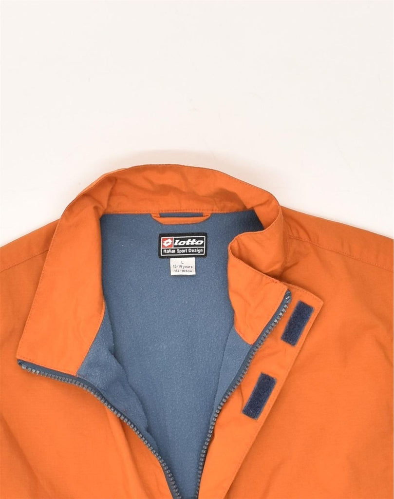 LOTTO Boys Gilet 13-14 Years Large Orange Nylon | Vintage Lotto | Thrift | Second-Hand Lotto | Used Clothing | Messina Hembry 