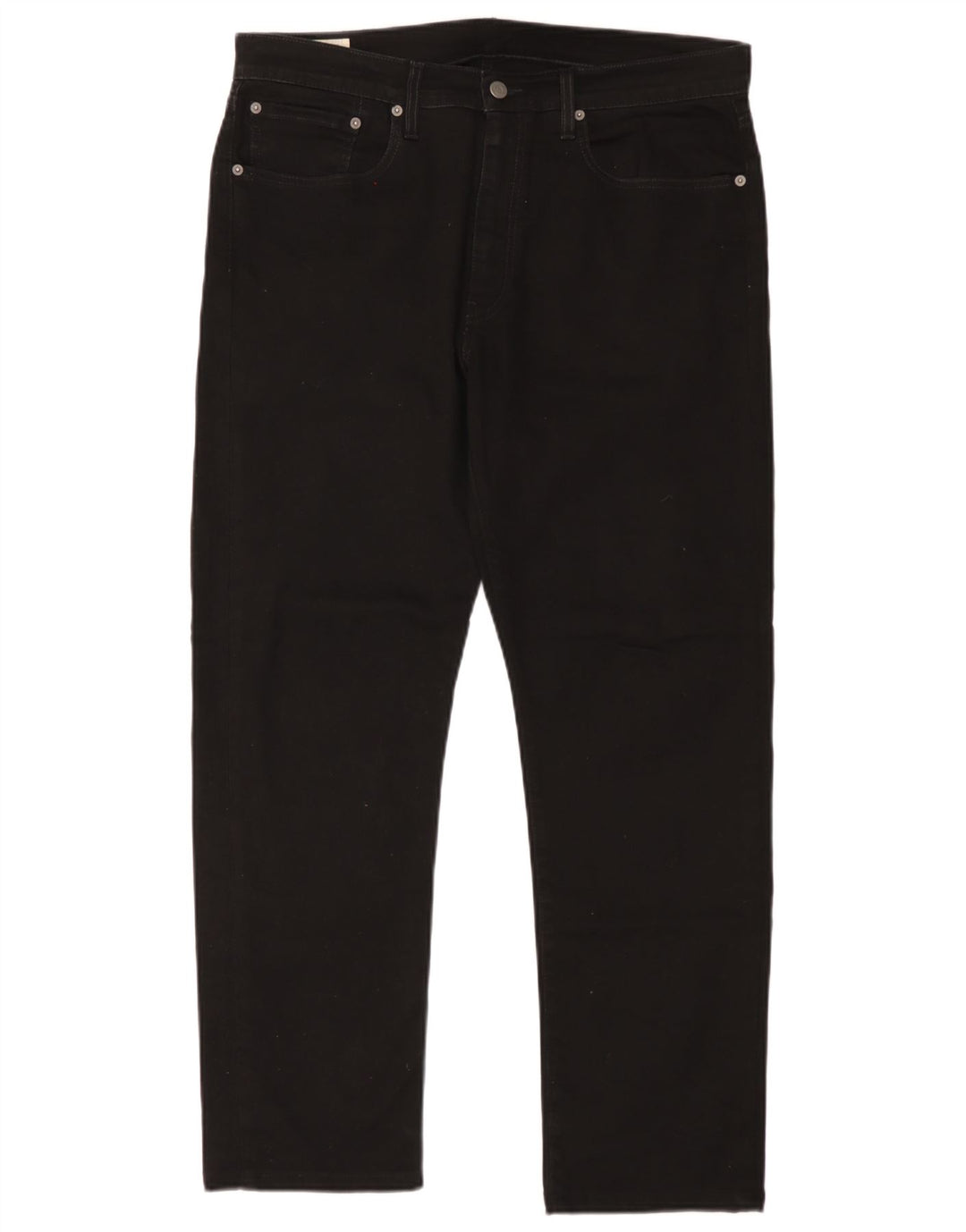 Levi's Mens 502 Tapered Jeans W36 L29 Black Cotton