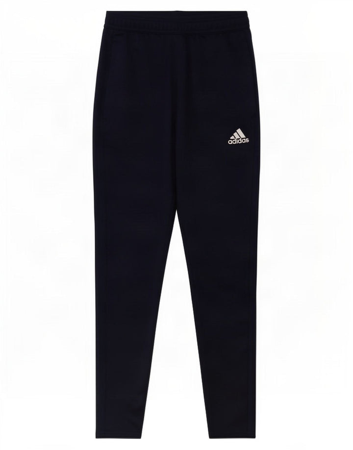 Adidas Mens Climacool Tracksuit Trousers Small Navy Blue Polyester
