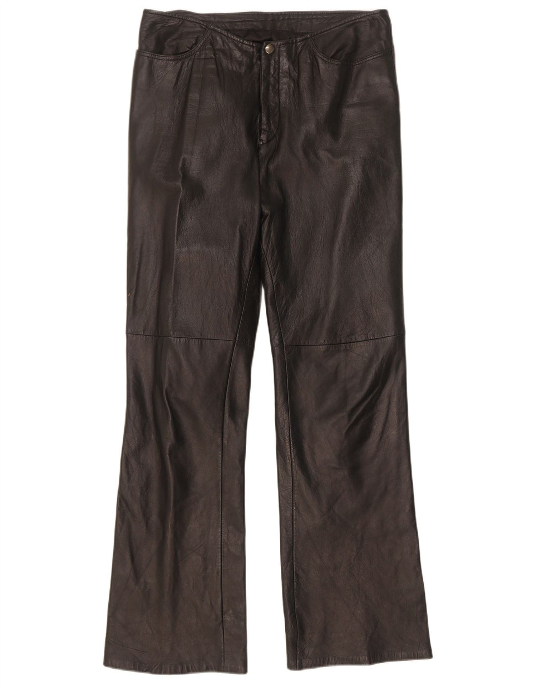 Dakota Womens Bootcut Leather Trousers W30 L31 Black