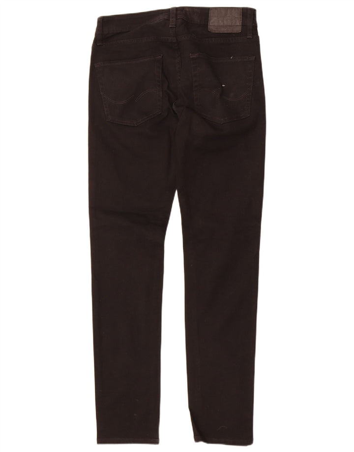 Jack & Jones Mens Tim Slim Jeans W28 L32 Black Cotton