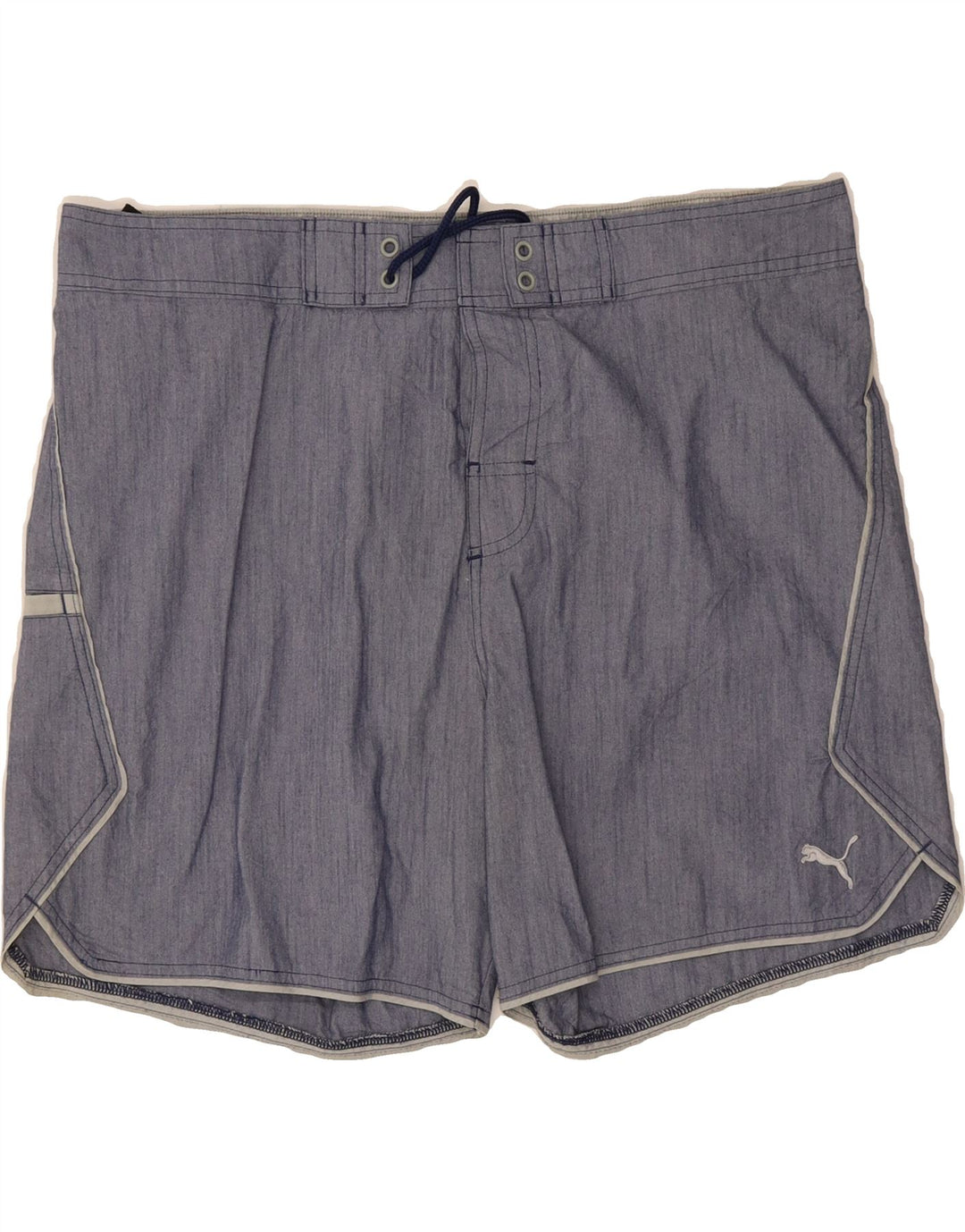PUMA Mens Swimming Shorts Large  Blue Cotton Vintage Puma and Second-Hand Puma from Messina Hembry 