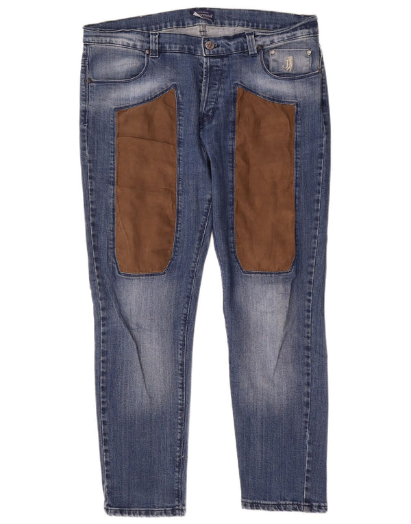 Jeckerson Mens Slim Jeans IT 52 XL W36 L29 Blue Cotton