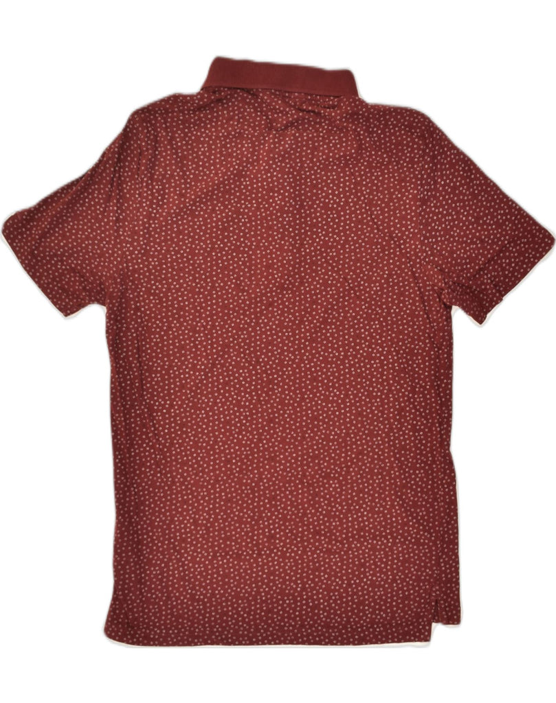BEN SHERMAN Mens Polo Shirt Small Maroon Spotted Cotton | Vintage Ben Sherman | Thrift | Second-Hand Ben Sherman | Used Clothing | Messina Hembry 
