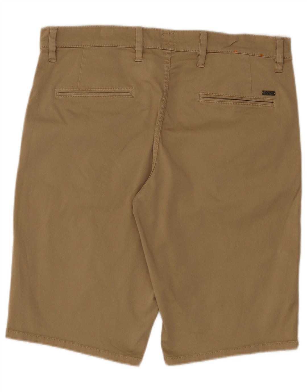 Hugo Boss Mens Chino Shorts W35 Large Beige Cotton