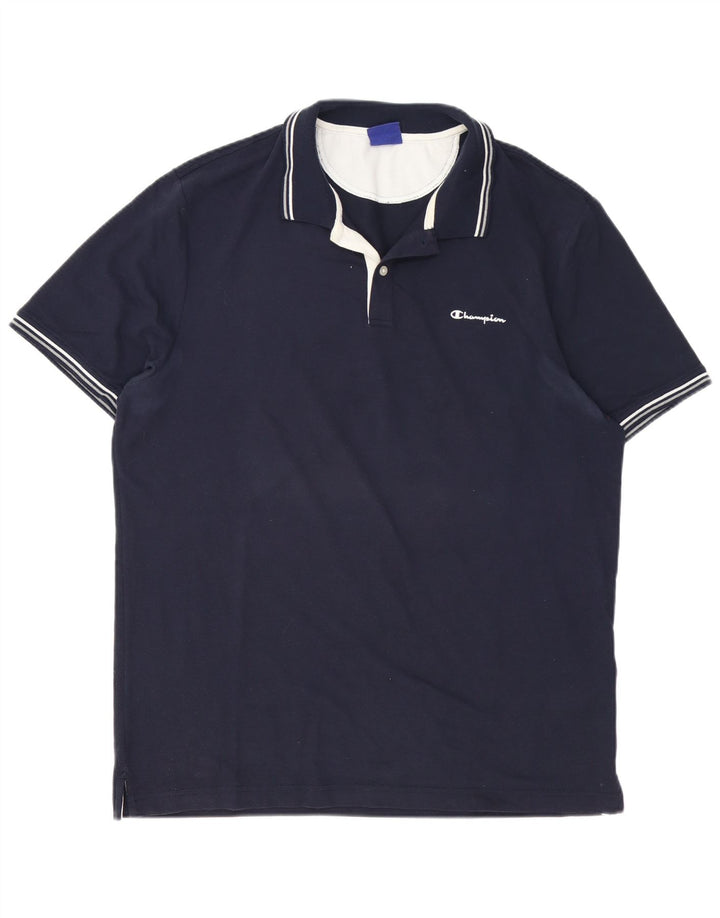 Champion Mens Polo Shirt 3XL Navy Blue Cotton