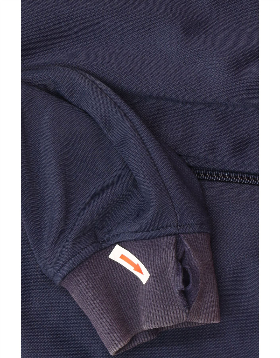 Adidas Mens Tracksuit Top Jacket Large Navy Blue Polyester