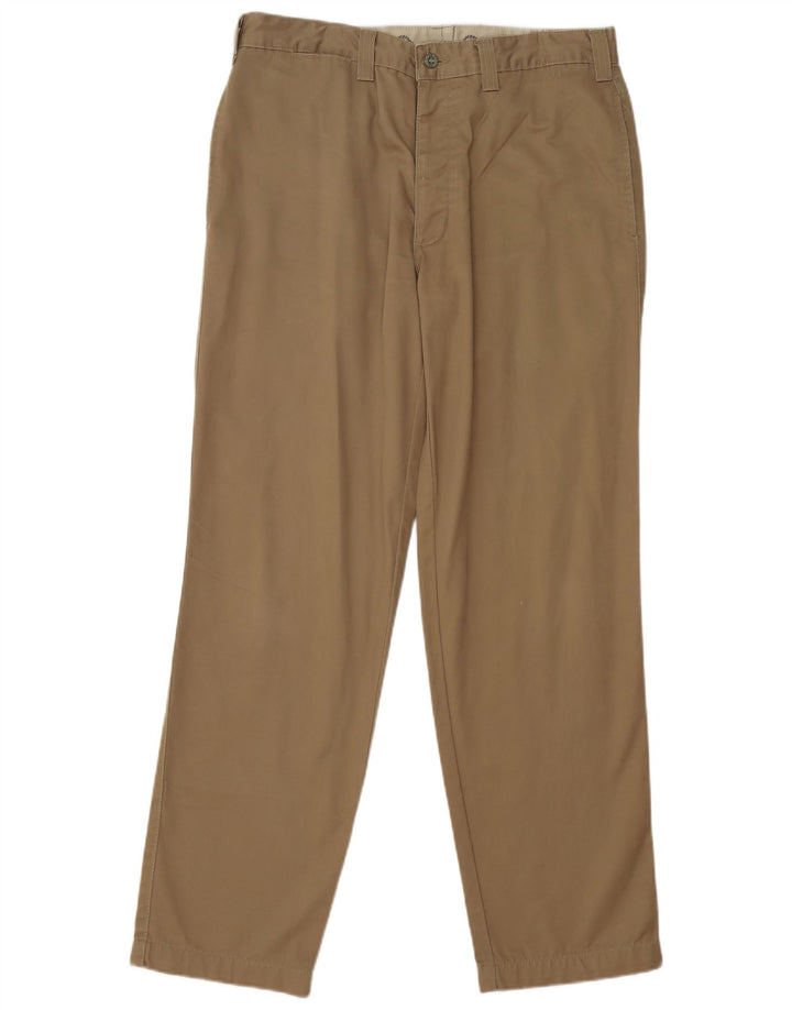 Dockers Mens Straight Chino Trousers W36 L32 Beige