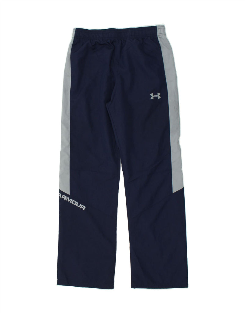 UNDER ARMOUR Boys Tracksuit Trousers 15-16 Years Large Navy Blue | Vintage Under Armour | Thrift | Second-Hand Under Armour | Used Clothing | Messina Hembry 