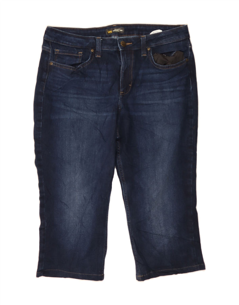 LEE Womens Mid Rise Regular Fit Capri Jeans US 12 Large W34 L20 Blue Vintage Lee and Second-Hand Lee from Messina Hembry 