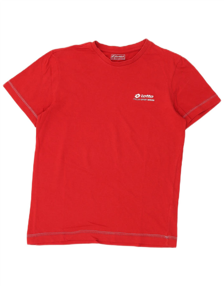 LOTTO Mens T-Shirt Top Small Red Cotton