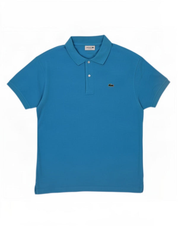 Lacoste Mens Classic Fit Polo Shirt Size 7 2XL Blue Cotton