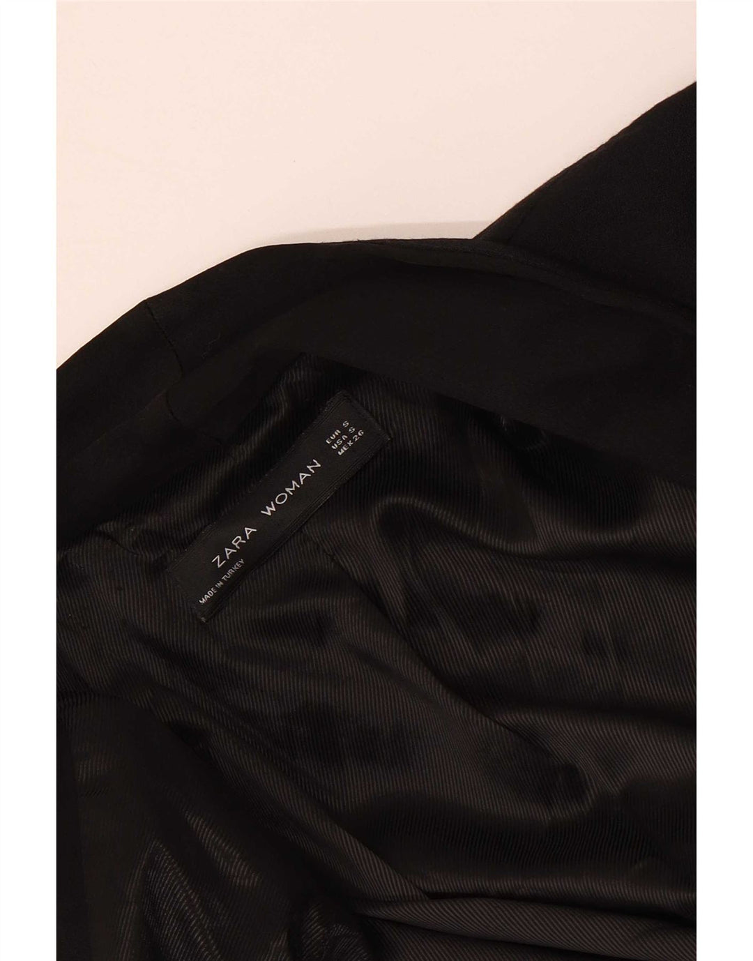 Zara Womens Open Blazer Jacket UK 10 Small Black