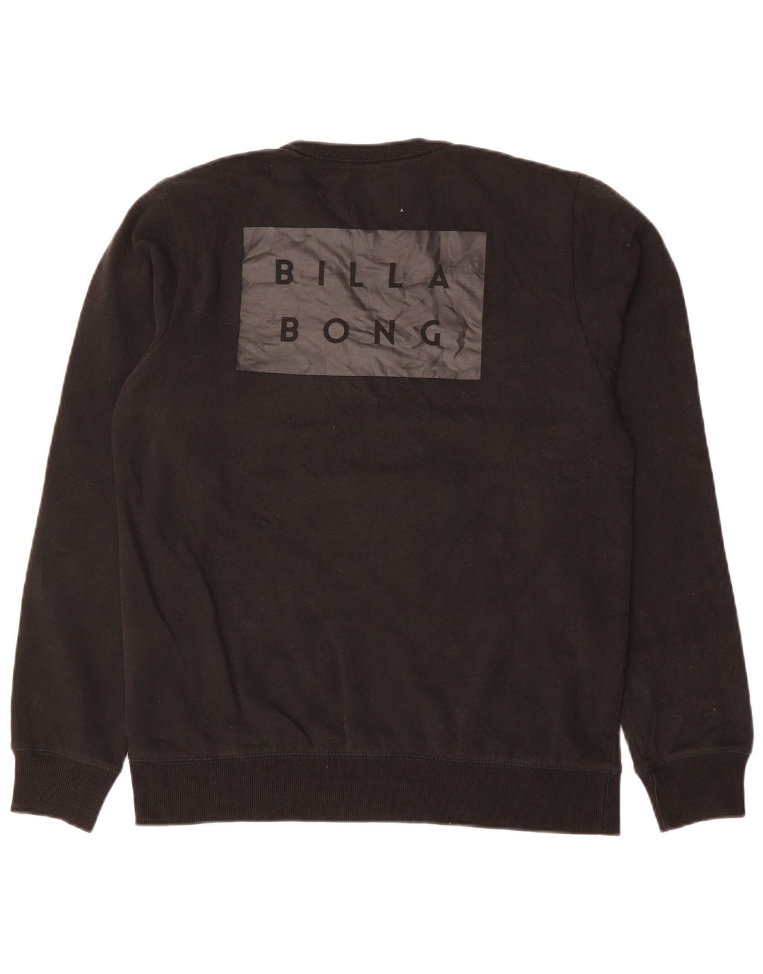 Billabong Mens Core Fit Graphic Sweatshirt Jumper Large Black Cotton