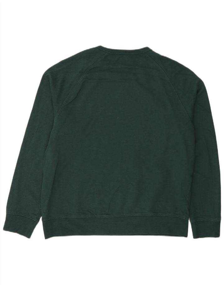 Marks & Spencer Mens Sweatshirt Jumper Large Green Cotton