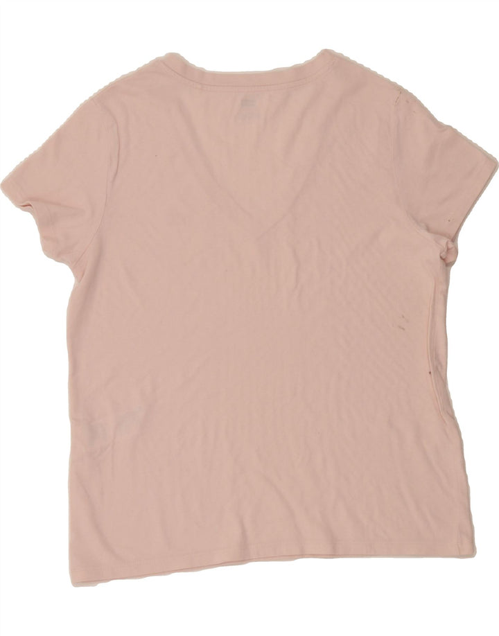 LEVI'S Womens T-Shirt Top UK 14 Medium Pink Cotton Vintage Levi's and Second-Hand Levi's from Messina Hembry 