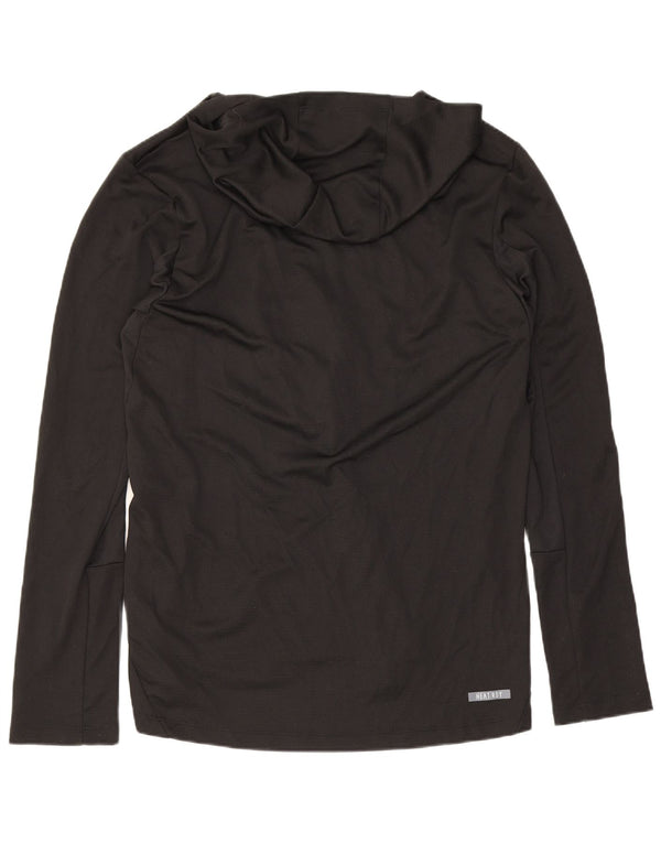 Adidas Mens Nevada Wolf Pack Hooded Graphic Top Long Sleeve Small Black