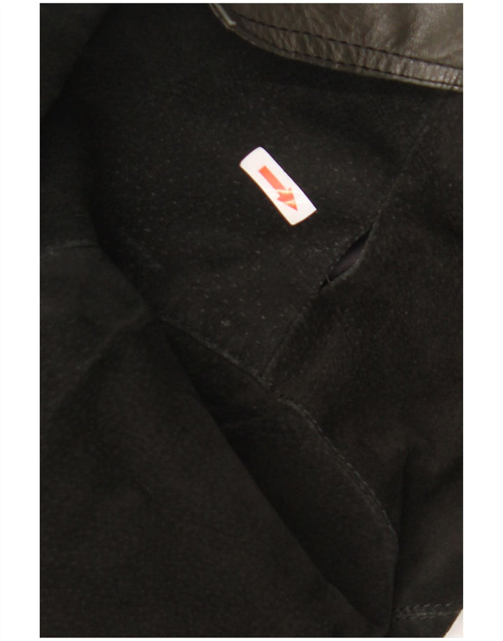 Vintage Mens 3 Button Suede Blazer Jacket UK 38 Medium Black