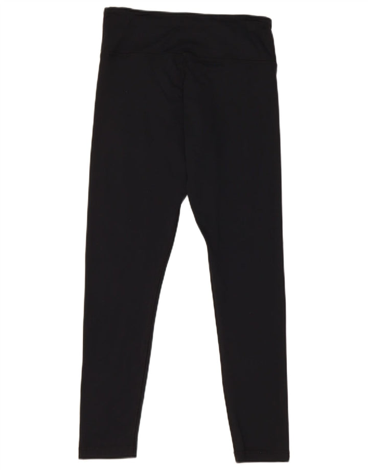 Nike Womens Leggings UK 12 Medium Black Polyester