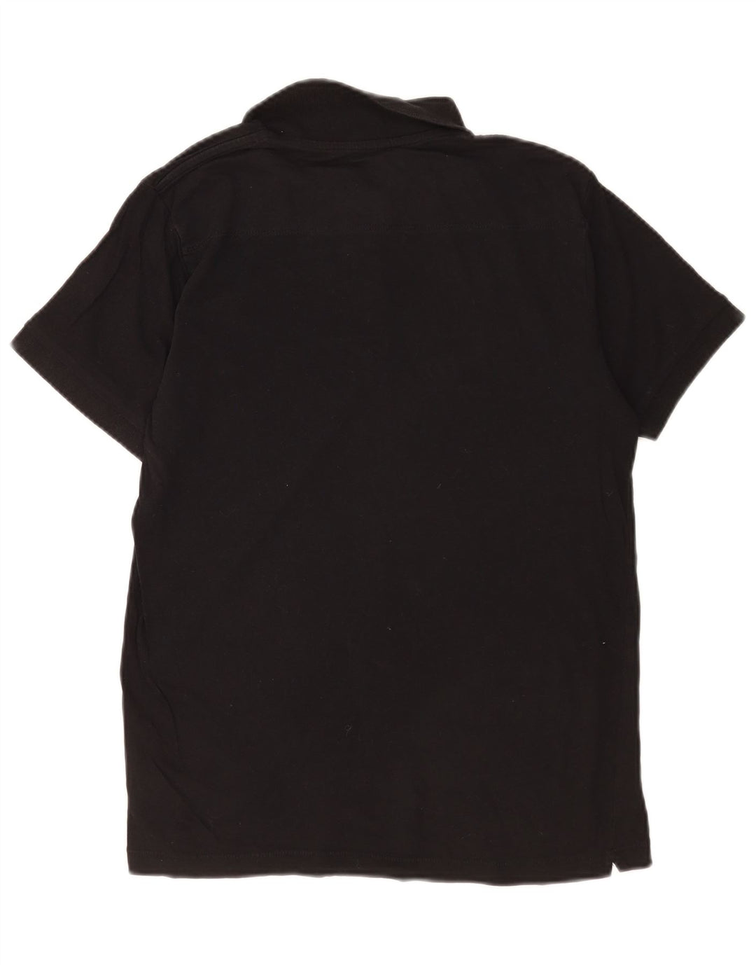 French Connection Mens Polo Shirt Medium Black Cotton