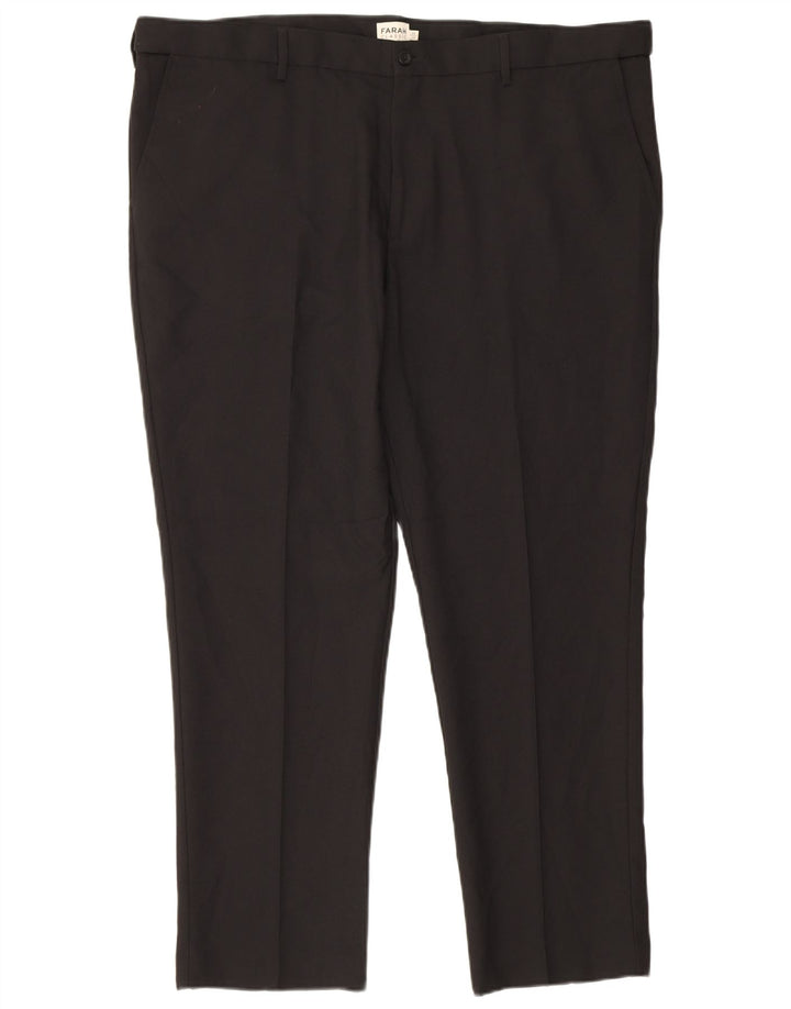 Farah Mens Classic Slim Chino Trousers W44 L29 Black Polyester