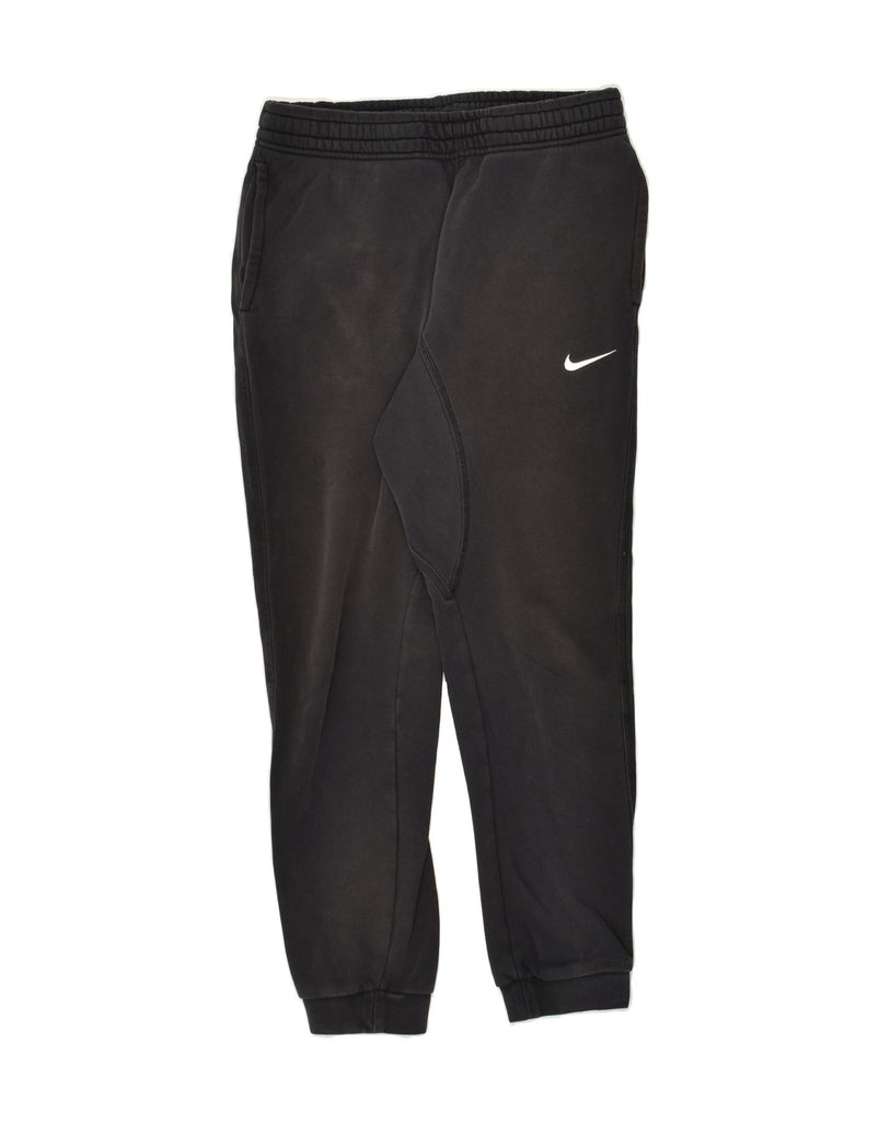 NIKE Mens Tracksuit Trousers Joggers Small Black Cotton | Vintage Nike | Thrift | Second-Hand Nike | Used Clothing | Messina Hembry 