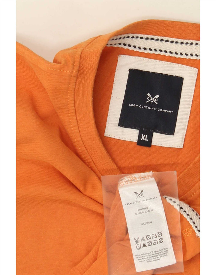 J. Crew Mens T-Shirt Top XL Orange Cotton