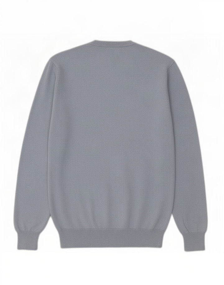 North Sails Mens V-Neck Jumper Sweater Medium Blue Cotton
