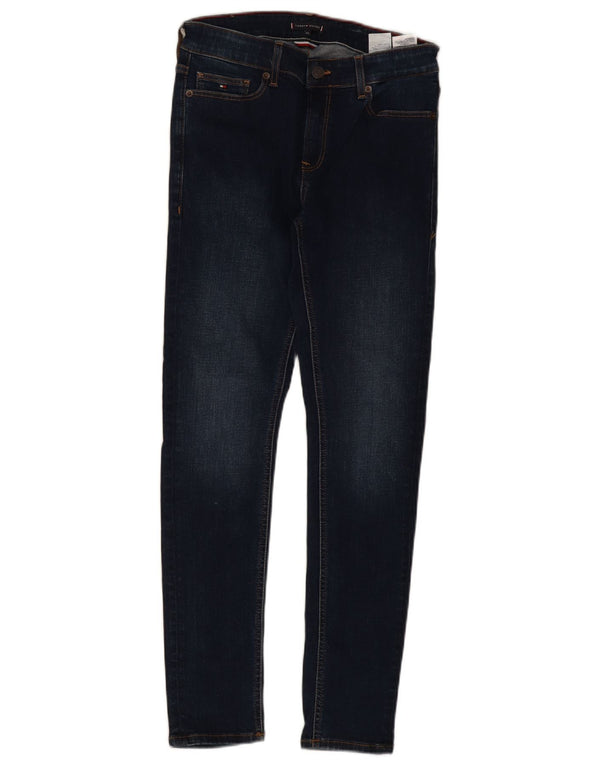 Tommy Hilfiger Boys Skinny Jeans 13-14 Years W28 L30 Navy Blue Cotton