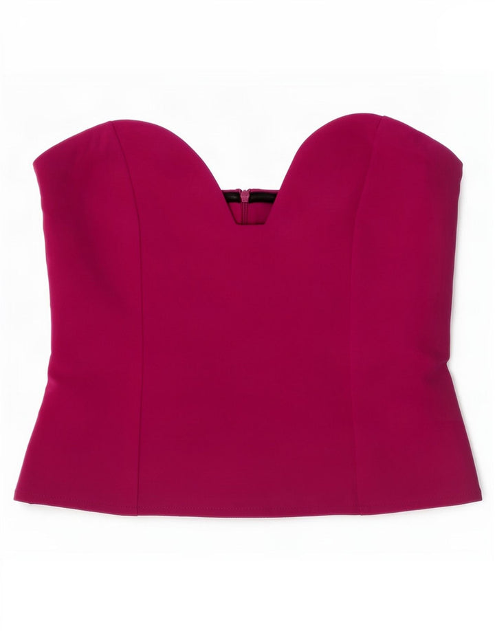 Zara Womens Strapless Top UK 12 Medium Purple