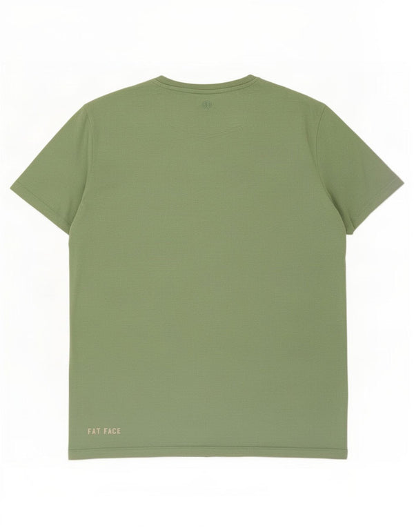 Fat Face Mens Graphic T-Shirt Top Large Green Cotton