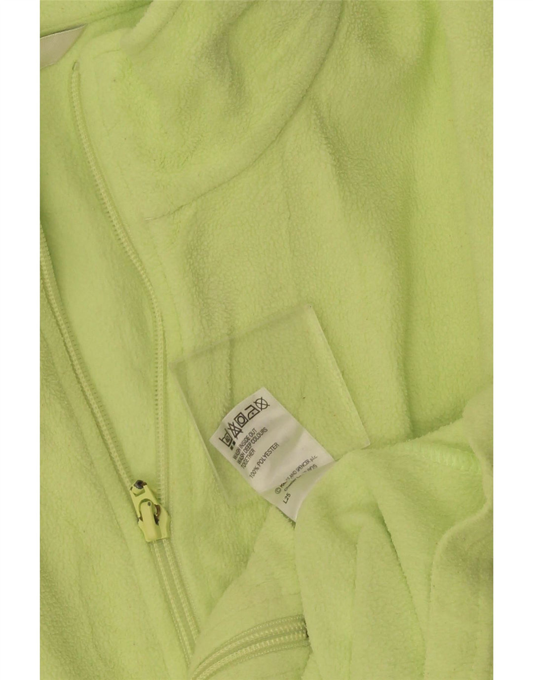 Marks & Spencer Womens Fleece Jacket UK 20 2XL Green Polyester
