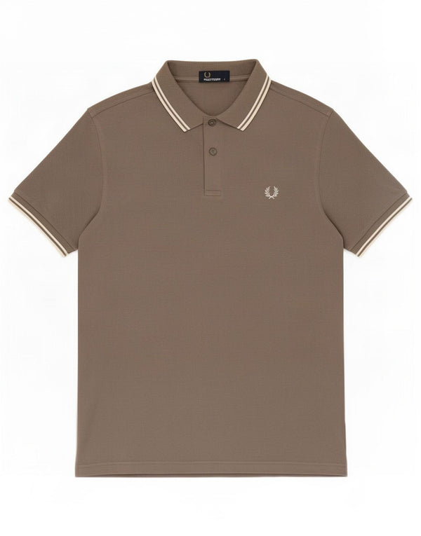 Fred Perry Mens Polo Shirt Large Grey Cotton