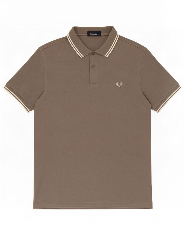 Fred Perry Mens Polo Shirt Large Grey Cotton