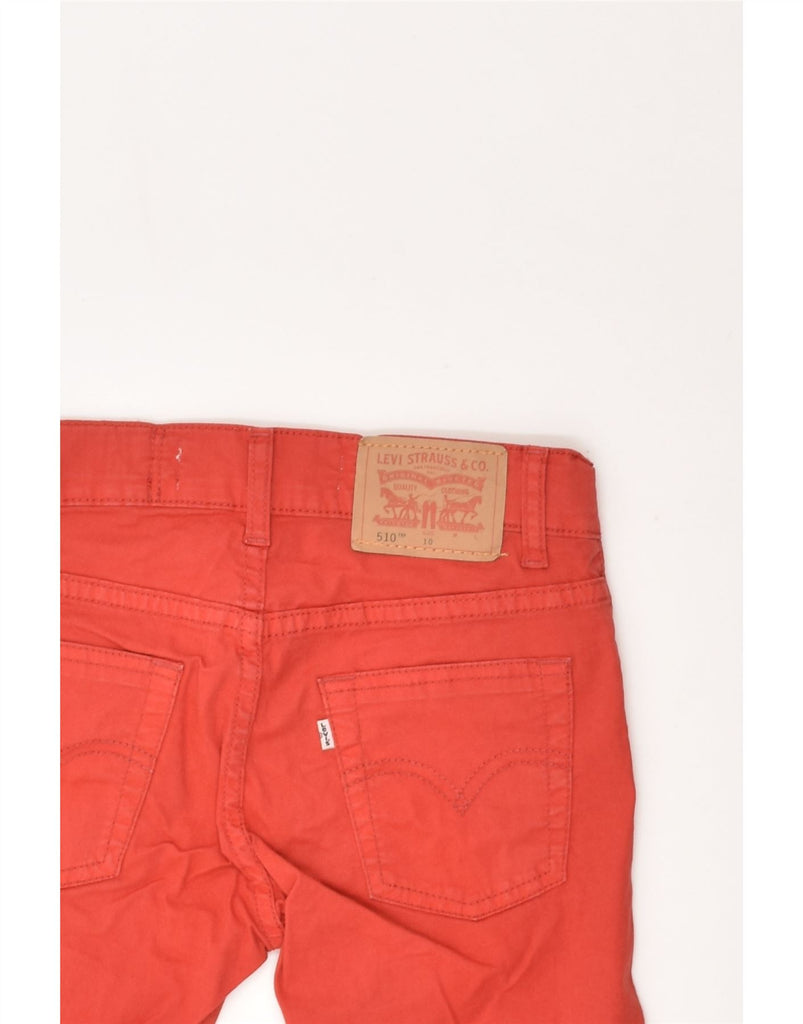 LEVI'S Boys 510 Skinny Denim Shorts 9-10 Years W24 Red Cotton | Vintage Levi's | Thrift | Second-Hand Levi's | Used Clothing | Messina Hembry 