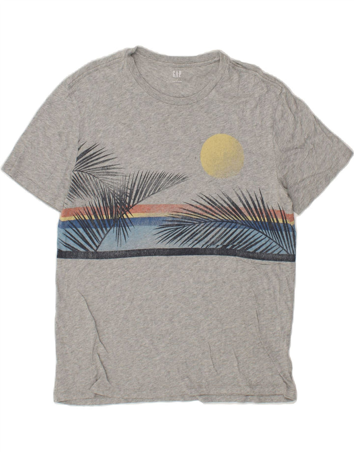 GAP Mens Graphic T-Shirt Top Medium Grey Cotton Vintage Gap and Second-Hand Gap from Messina Hembry 
