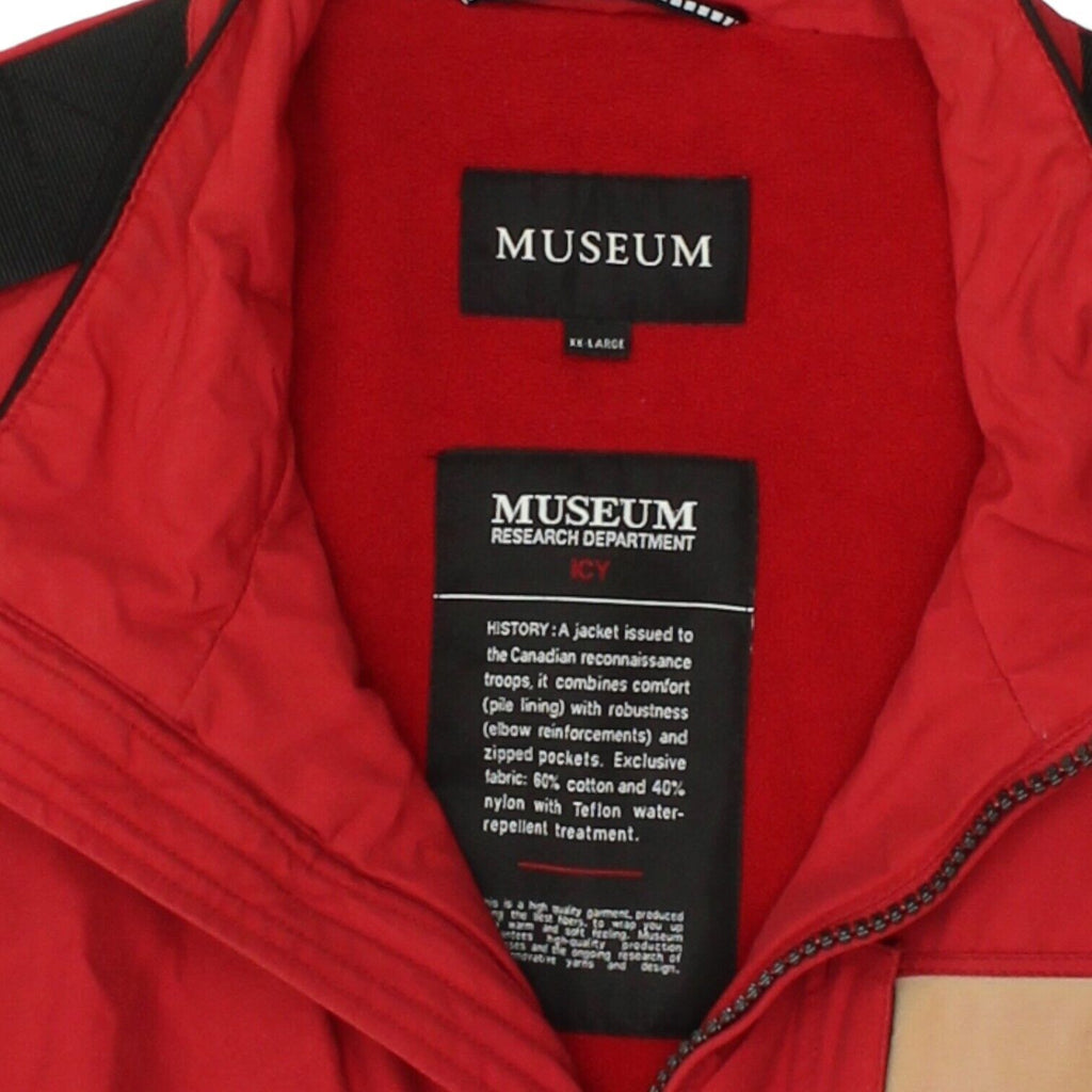 Museum Research Department Mens Red Lined Jacket | Vintage Polar Circle Project | Vintage Messina Hembry | Thrift | Second-Hand Messina Hembry | Used Clothing | Messina Hembry 